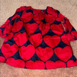 GAP Kids Red and Blue Heart Dress